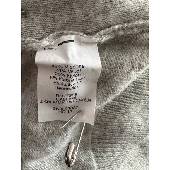 J CREW  Wool /Viscose /Rabbit hair Striped Round Neck Sweater -Pullover Sz S# 21 - Picture 16 of 16